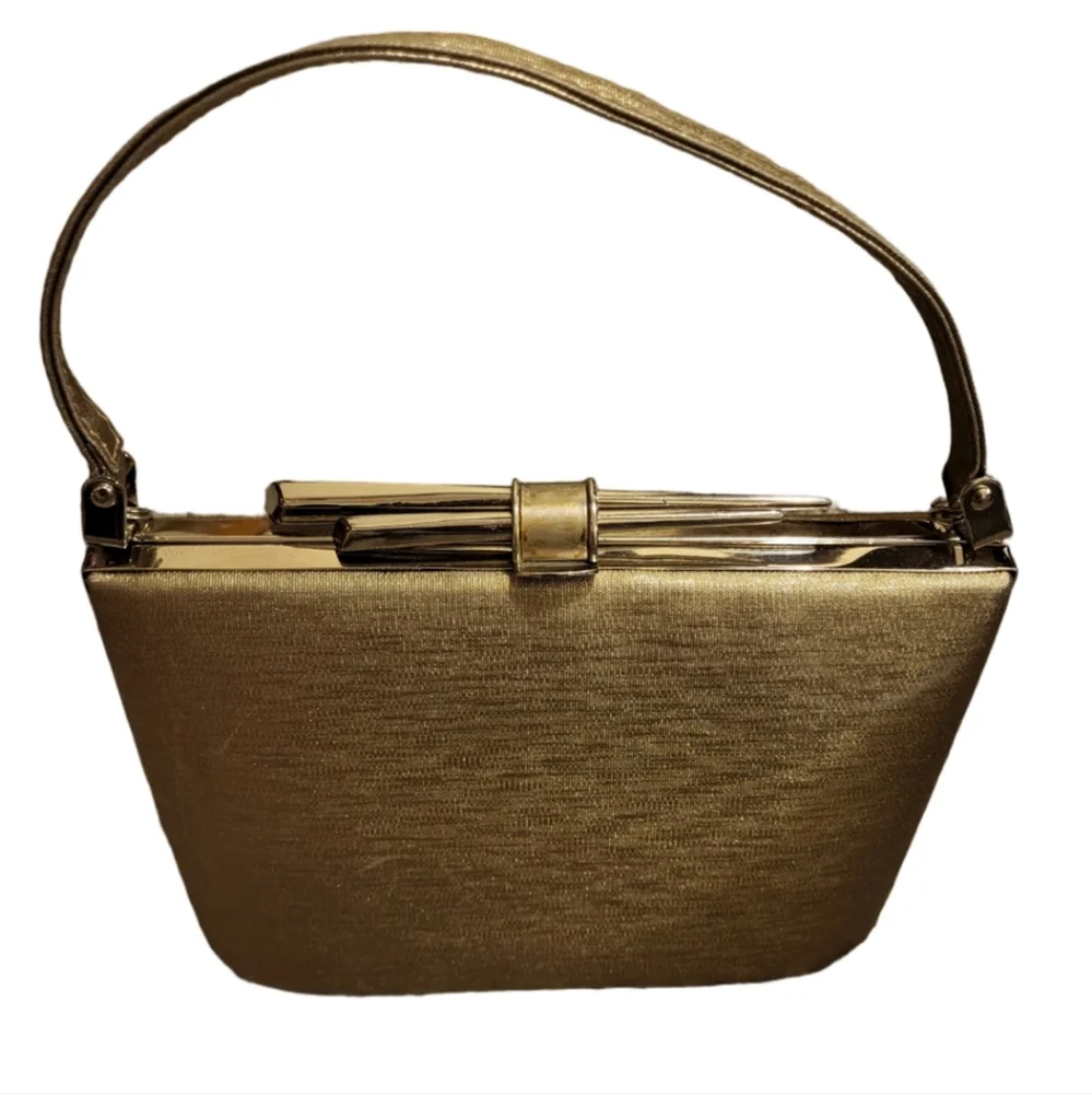 Chic Vintage Gold Women's Clutch Made By Sasha